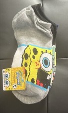 SpongeBob SquarePants 6 Pair Assorted No Show Socks Size 3-9 NWT