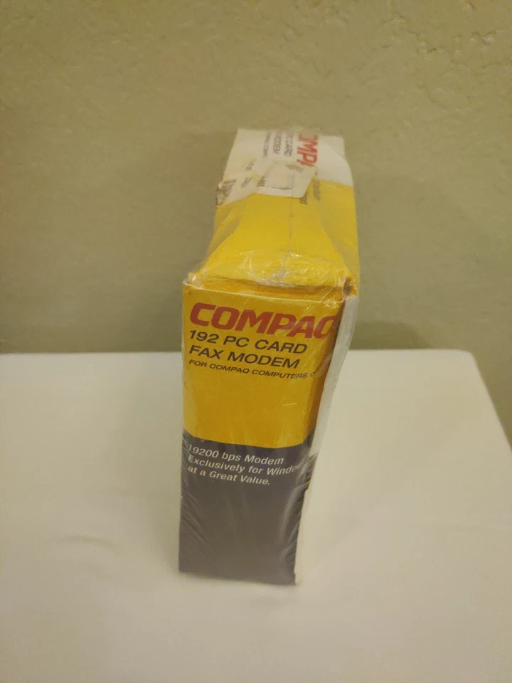 Compaq 192 PC card Fax Modem 19200 Data/14400 Fax, PCMCIA II/III Retail New Seal - Image 3 of 4