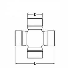 CROCIERA CARDANICA DI VARIE MISURE PER CARDANI E SEMIASSI AGRICOLI E INDUSTRIALI