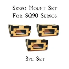 Single Servo Mounting Plate Tray, Laser Cut for SG90 Servos Lot of 3 pcs