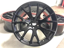 20” Oem Dodge Charger Hellcat Satin Black 2528 Powder Coated SET