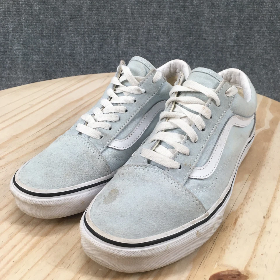 Vans Zapatos Hombres 5.5 Mujeres 7 Old Skool Tenis Azul Claro Gamuza Bajo 721356 Foto 4 de 4
