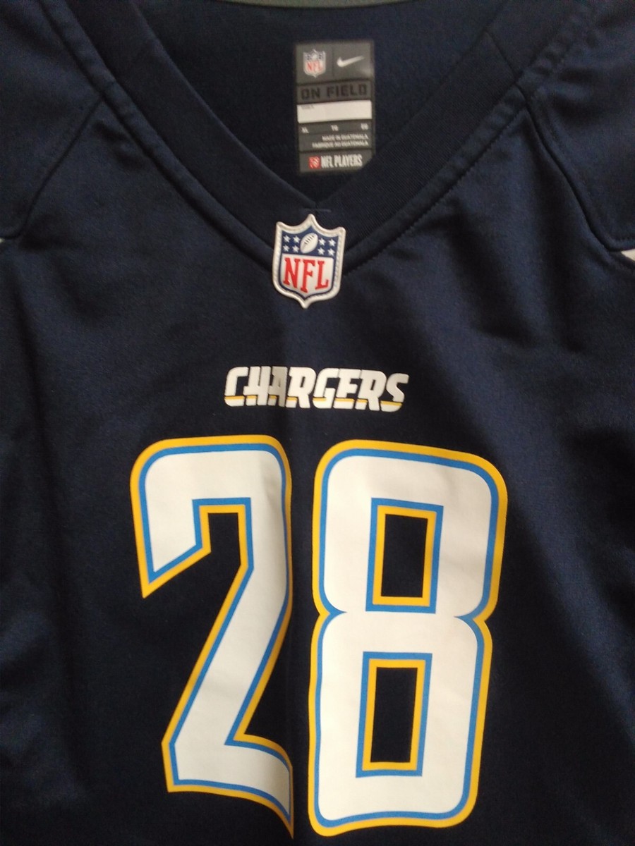 NFL Los Angeles LA Chargers Melvin Gordon III Adult On Field