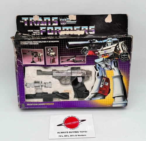 1984 Megatron Complete w/ Box Complete G1 Transformers Figure