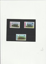 Nicaragua    -  "  3  Historische - Lokomotiven "  Gestempelt
