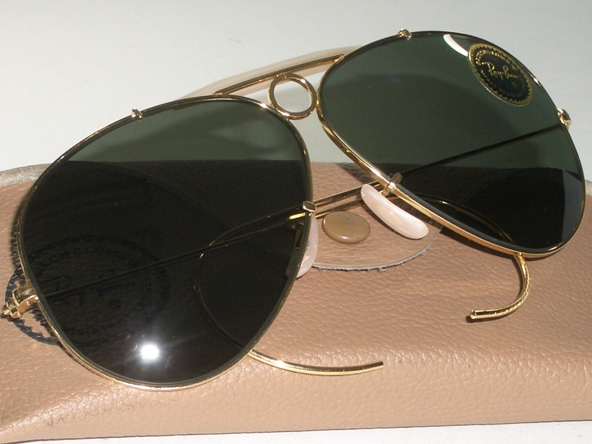 VINTAGE B&L RAY BAN L0213 10K GF G15 WRAP-AROUND SHOOTER VINTAGE B&L RAY BAN L0213 10K GF G15 WRAP-AROUND SHOOTER