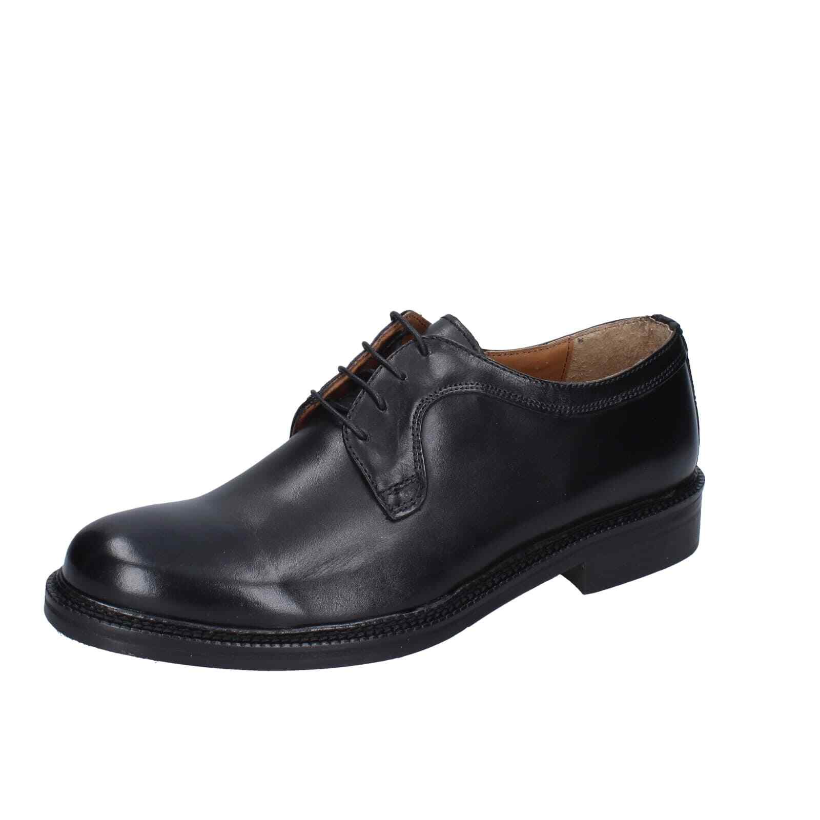 туфли мужские BRUNO VERRI на шнуровке из черной кожи BC526 14790₽