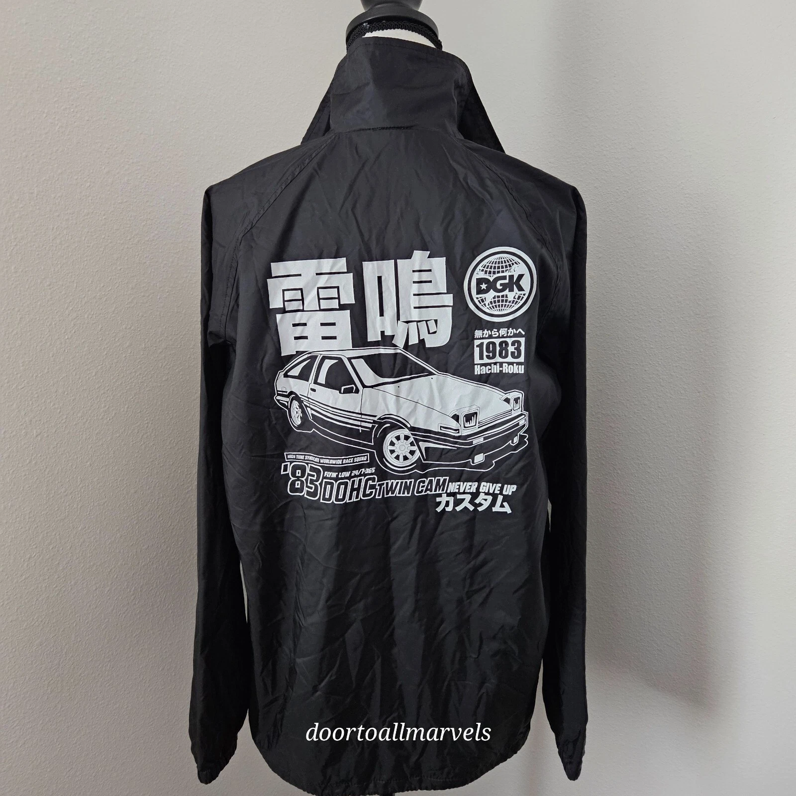 COACH Giacca allenatore DGK Tuner nera Toyota taglia M uomo unisex nuova con etichetta