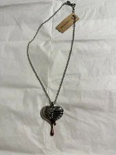Bleeding Heart Controse Necklace 17-19”