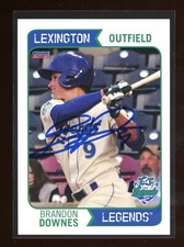 2015 Lexington Legends BRANDON DOWNES Signed Card autograph AUTO ROYALS