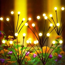 Solar Garden Lights, 2 Pack Solar Lights for Outside, Solar Lights Outdoor Wa...