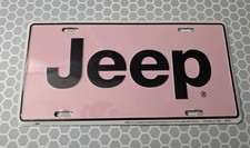 Rare Officially Licensed Pink Jeep Vanity License Plate Y2k Girly Jeep Girl Rare Officially Licensed Pink Jeep Vanity License Plate Y2k Girly Jeep Girl