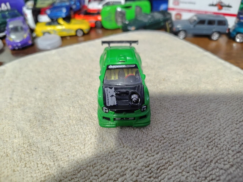 Sintonizador de importación Muscle Machines 01 Subaru WRX verde T02-28 - 1/64 suelto Foto 3 de 4