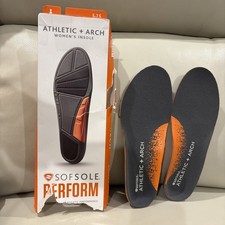 Sof Sole Insoles Women's Athlete Arch Full-Length 5-7.5 Size Trim-to-Fit