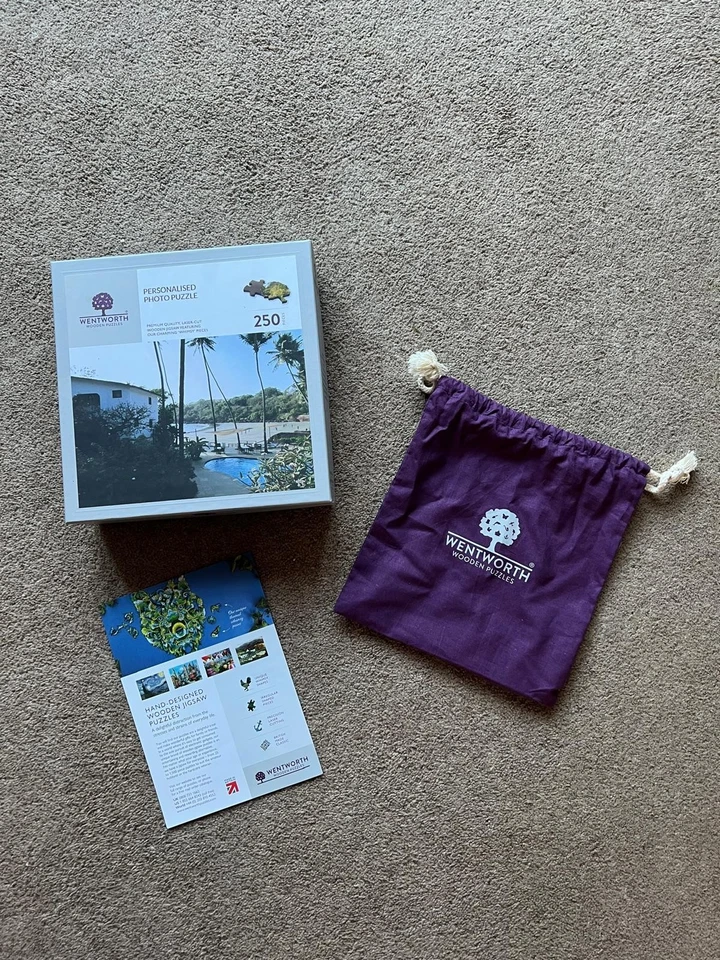 Wentworth 250 Piece Wooden Whimsey Jigsaw "Personalised Beach View" Complete. - Image 3 of 3