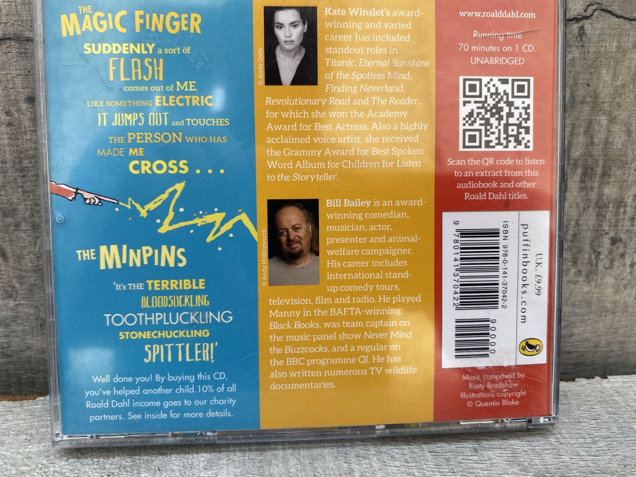 Roald Dahl The Magic Finger & The Minpins Audio CD Book Winslet Bailey Classic