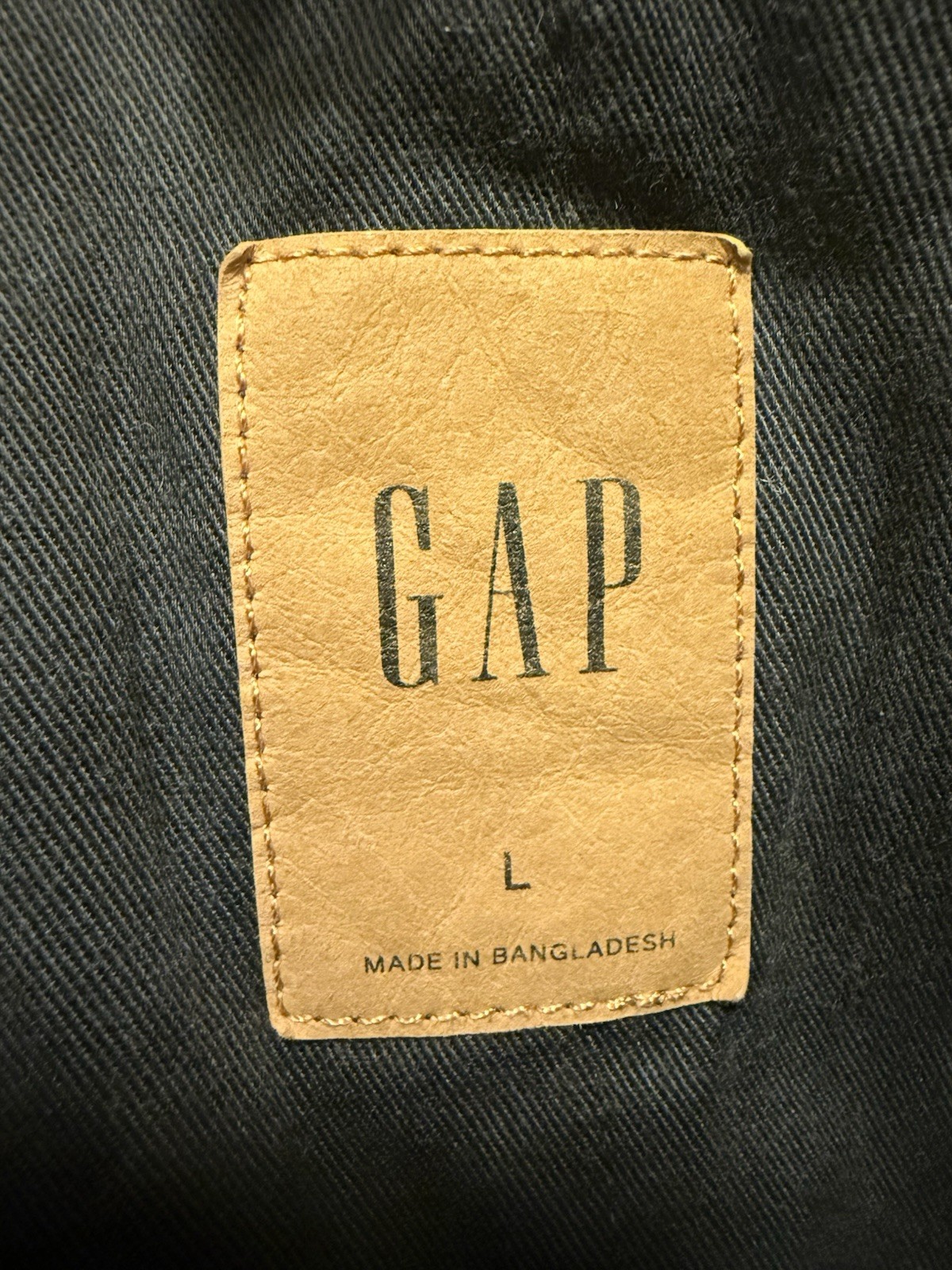 Gap Men's Gray Button Lined Work Jacket Size L Mi… - image 4