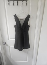 BCBGMaxAzria Women's Mini dress,Black, Sleeveless, V-Neck ,Size 4.