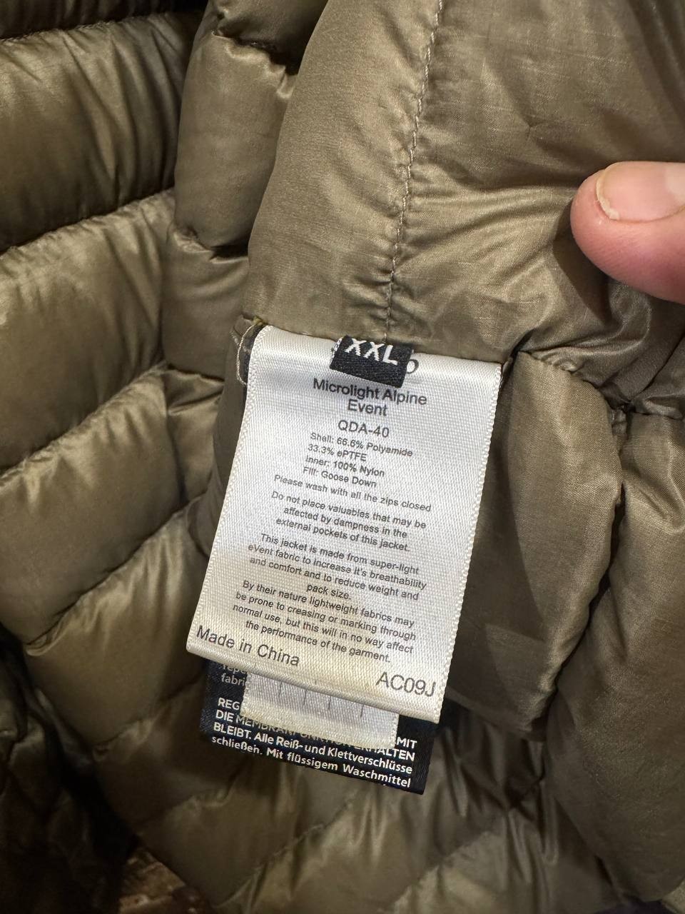 RAB Microlight Alpine Event Brown Down Puffer Jac… - image 14