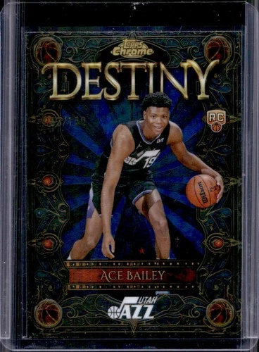 2025 Topps Chrome Ace Bailey Refractors Blue (RAW)
