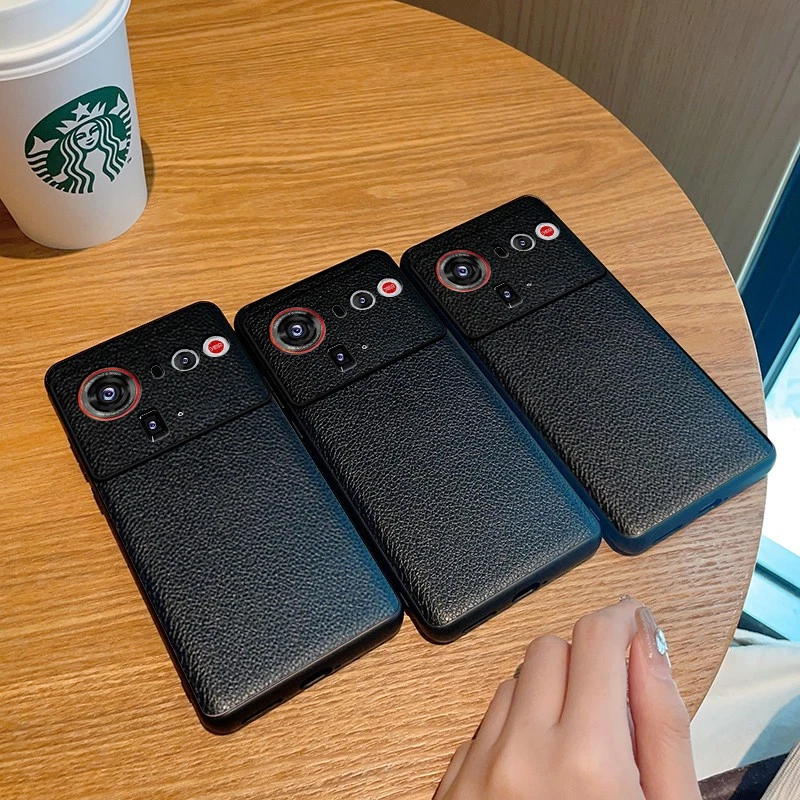 Funda protectora de cuero con blindaje híbrido a prueba de golpes para teléfono ZTE nubia Z80 Ultra Foto 2 de 4