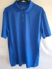 Nike Golf Tour Performance Dri Fit Mens Large Short Sleeve Golf Polo Shirt Blue