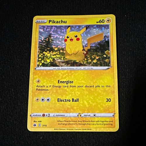 The Pokémon Company Pikachu 7/15 McDonald's 2022 Promo Holo English 2022