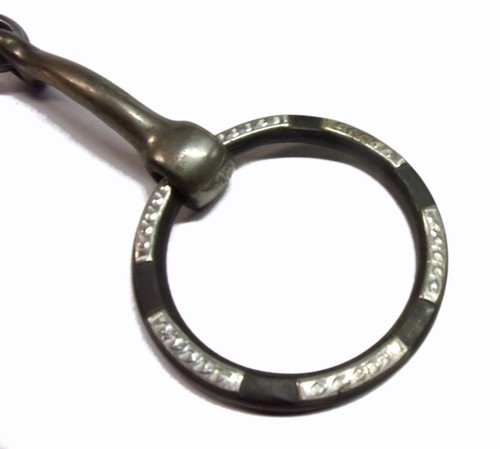 Vintage Loose Ring CAMPBELL #6707 Snaffle Horse Bit with Decorated Rings - Picture 5 of 6