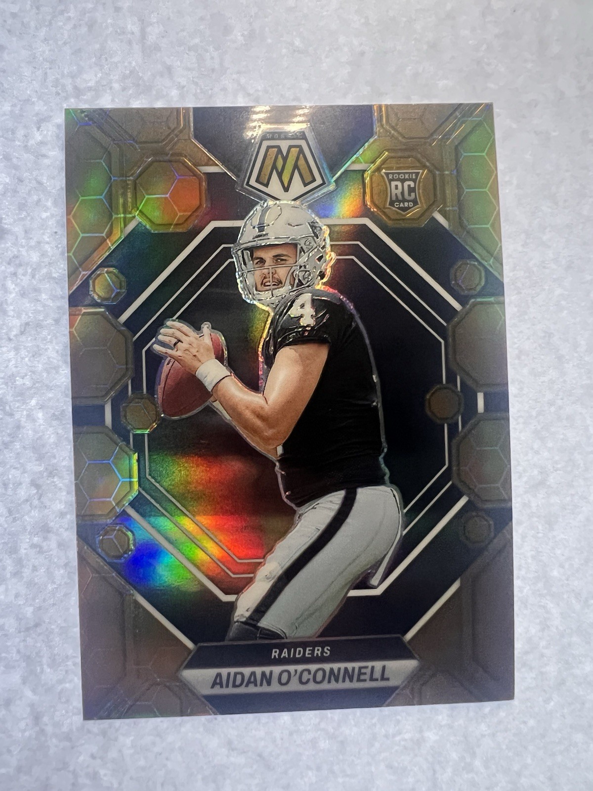 2023 Panini Mosaic - Aidan O'Connell #281 Honeycomb Prizm (RC) SSP CASE HIT!!!