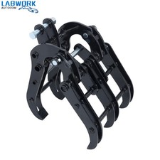 Compact Digger Grapple Claw - Heavy Duty Wide Opening Attachment for Excavators