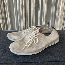 Cole Haan Zer grand Women's Sneakers 8.5B Beige Wingtip Oxfords Shoes W13200