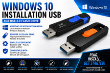 Windows 10 Installation USB 8GB USB 3.0 Flash Drive Bootable Media PC Laptop