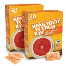 MONK FRUIT in the RAW Zero-Calorie Sugar Substitute Packets - Natural Monk Fruit