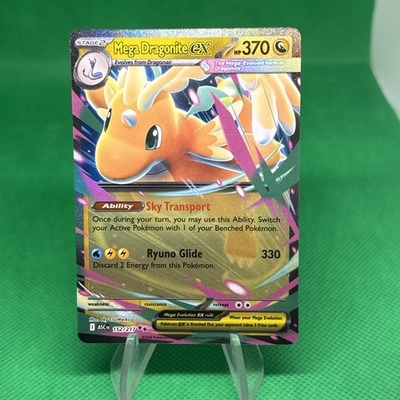 #ad Pokémon Mega Dragonite EX Foil Holo 152 217 2016 English NM Ascended Heroes $7.49