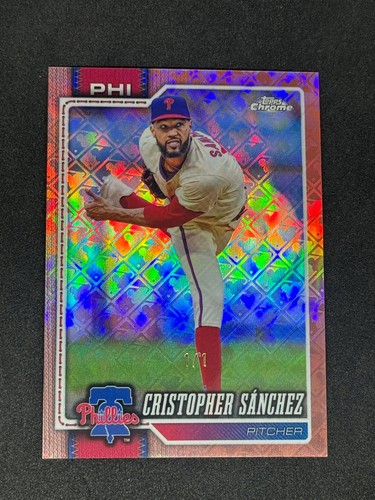 2026 Topps Chrome Christopher Sanchez Rose Gold Logofractor 1/1 SSP Superfractor