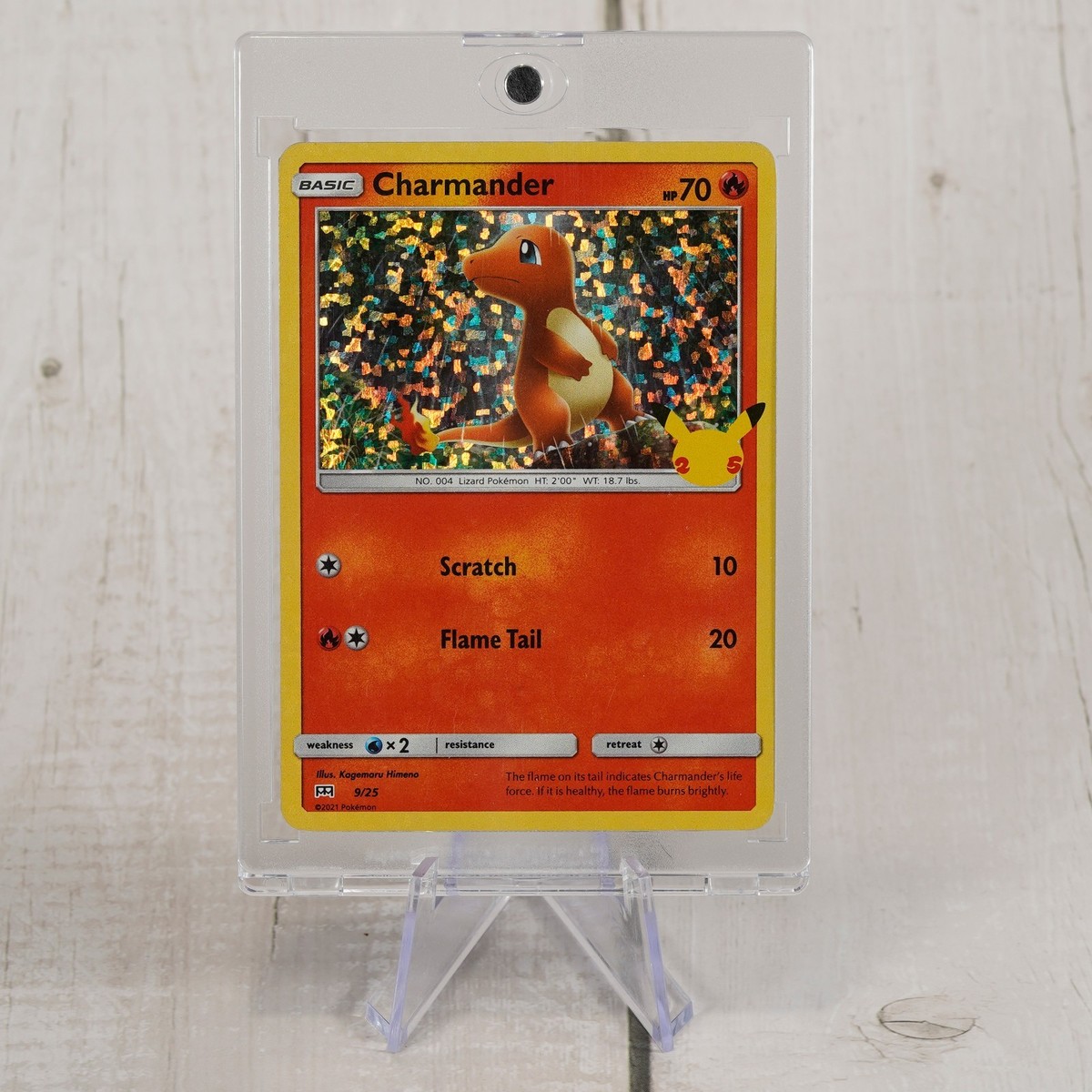 Pokemon Charmander 9/25 HOLO 25th Anniversary Mcdonalds Promo 2021