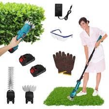 1Set Pole Mini Hedge Trimmer And Grass Shear Electric Cordless Handheld Hedge T