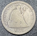 1875-S Seated Liberty Twenty Cents 20c Good Nice Type Coin