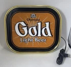 Olympia Brewing Co Gold Light Beer Advertising Vintage Sign 14x16