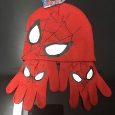 Marvel Spider-Man Kids Beanie Gloves Set