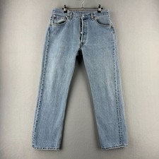 Vintage Levis Jeans Mens 34x30 Fits 32x29 501 Straight Button Fly Y2K 2001