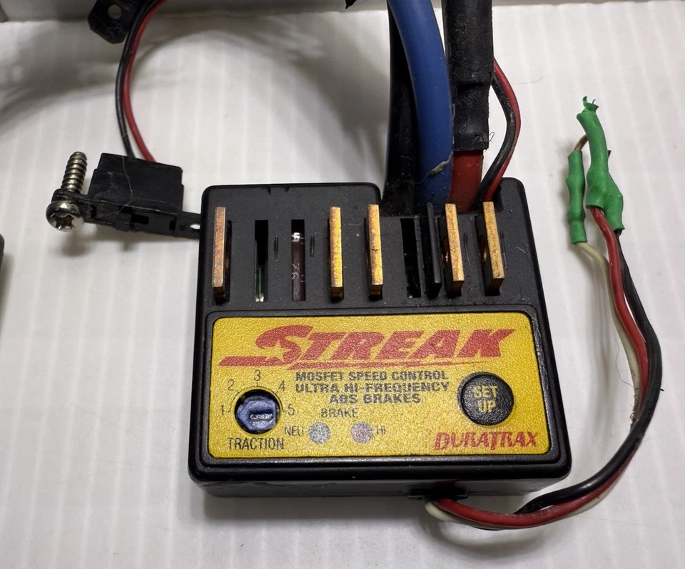 Vintage Retro Duratrax STREAK Brushed ESC RC10 Traxxas Losi Rc Truck Car Buggy - Image 3 of 4