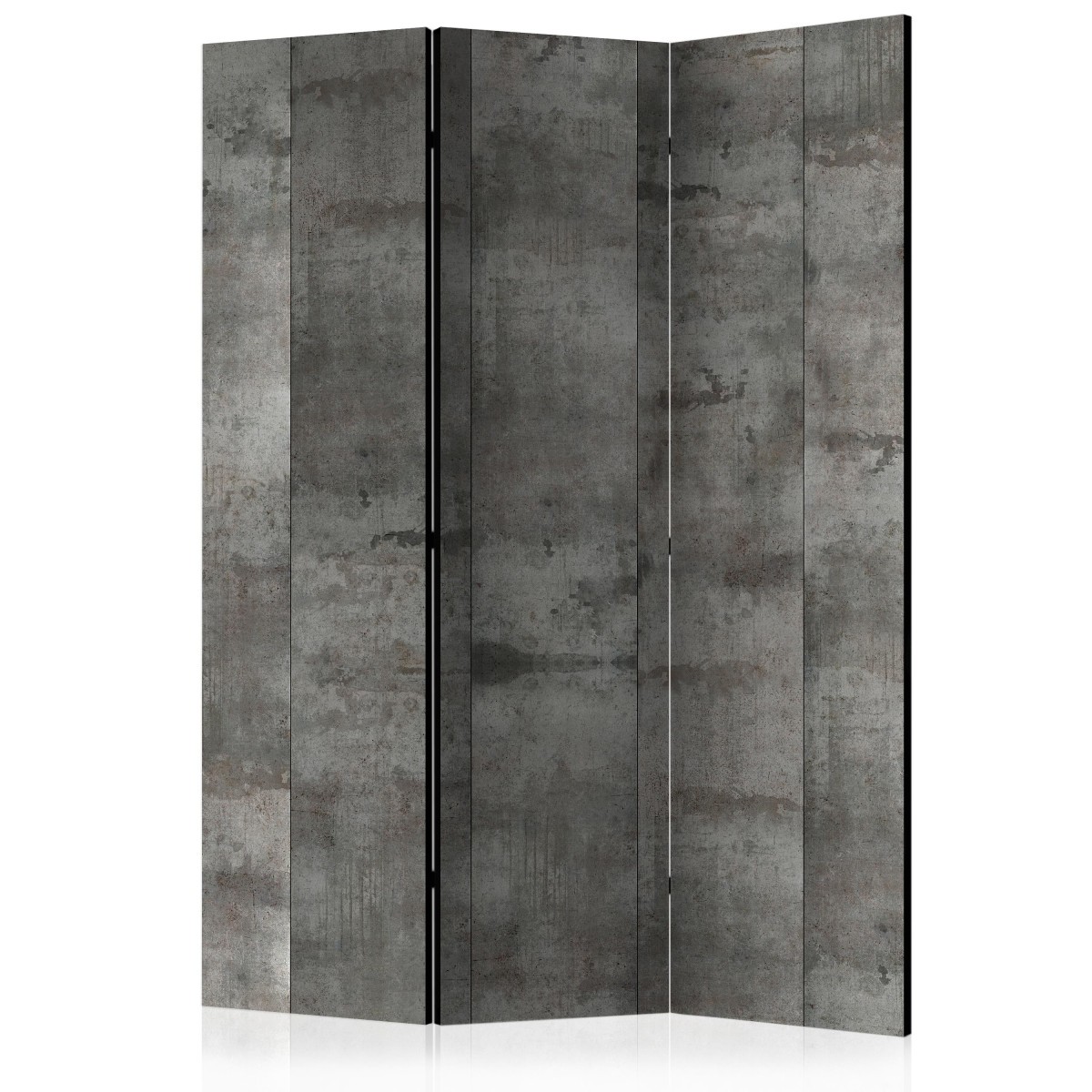 Paravent 3 volets Steel Design pour sparer un salon ou un bureau