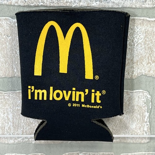 McDonald's Golden Arches Lata Enfriador Acogedor Koozy Negro y Dorado 2011 LEER - Imagen 5 de 7