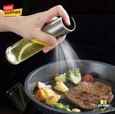 100ml Olive Oil Sprayer - For Air Fryer, BBQ & Kitchen Use, Easy Pressure Design