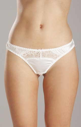 Sulis Silk Eloise pure silk string thong bridal made in Britain - Picture 5 of 13