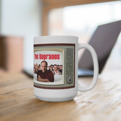 THE SOPRANOS TV Show Tv Retro Design Ceramic Mug 15oz Extra Large 