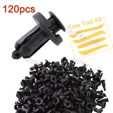 120pcs Bumper Hood Fender Splash Guard Retainer Clips Fasteners For Honda Acura