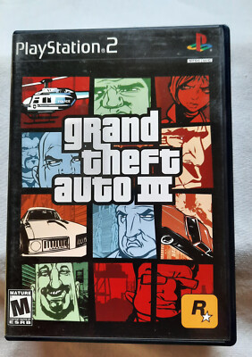Grand Theft Auto 3 III PlayStation 2 PS2 Game - Map + Manual