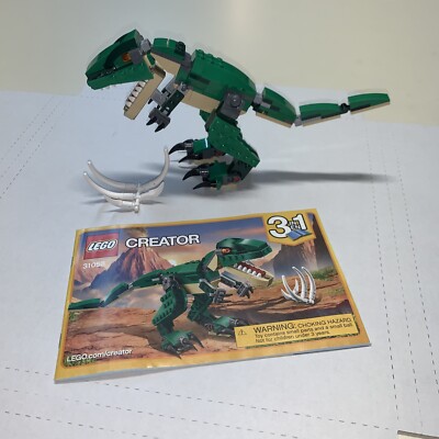 Lego Mighty Dinosaurs Green Edition 31058 Complete Build Dino's